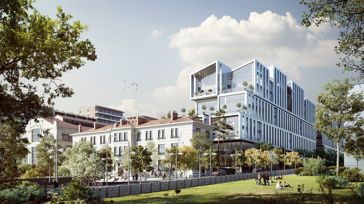 Universeine, village des athlètes des prochains JO à Saint-Denis (93)
