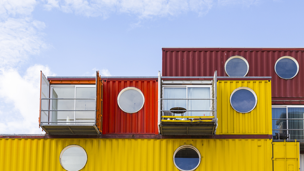 Les containers peuvent aussi servir à loger des étudiants.