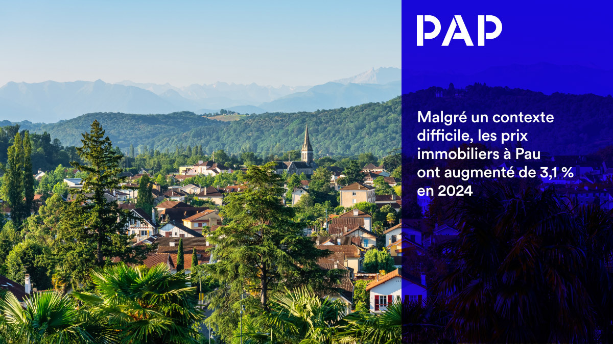 L'immobilier palois devrait connaître une hausse modérée de 2 % en 2025.