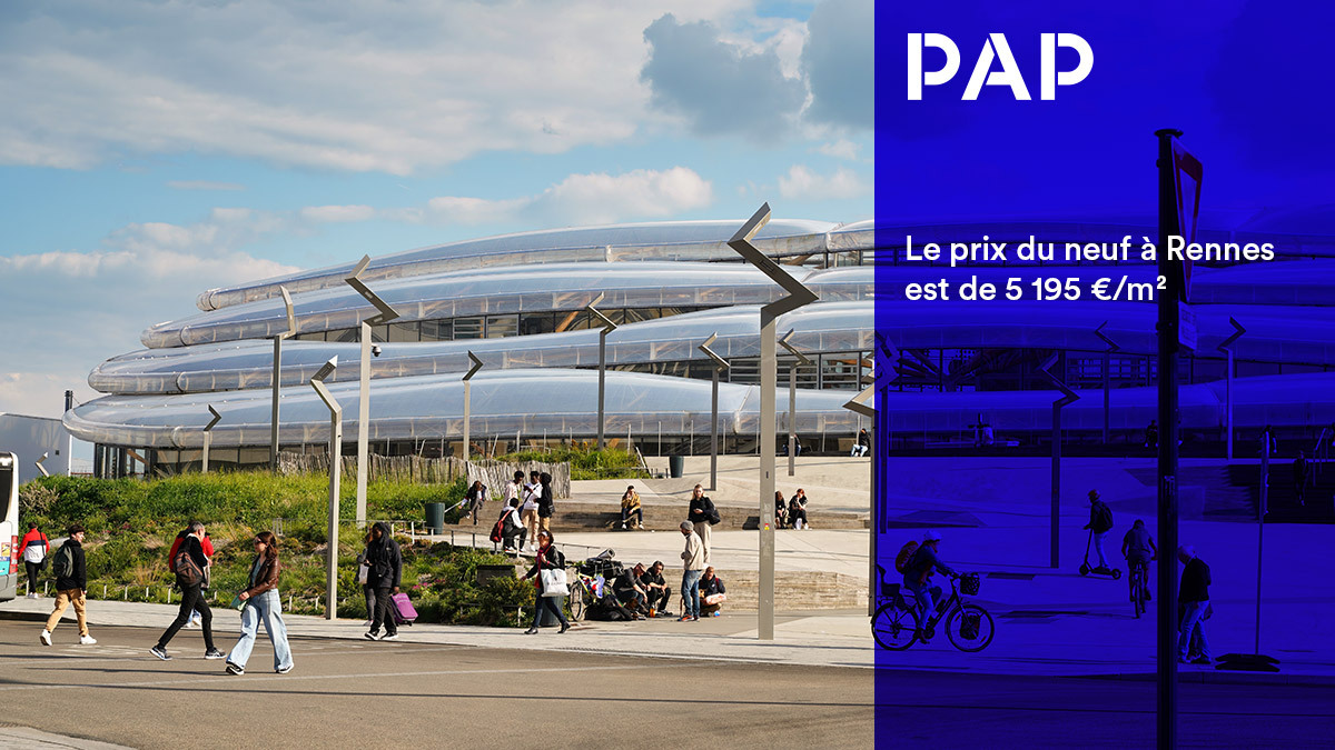 À Rennes, les prix du neuf progressent de 4 % en un an.
