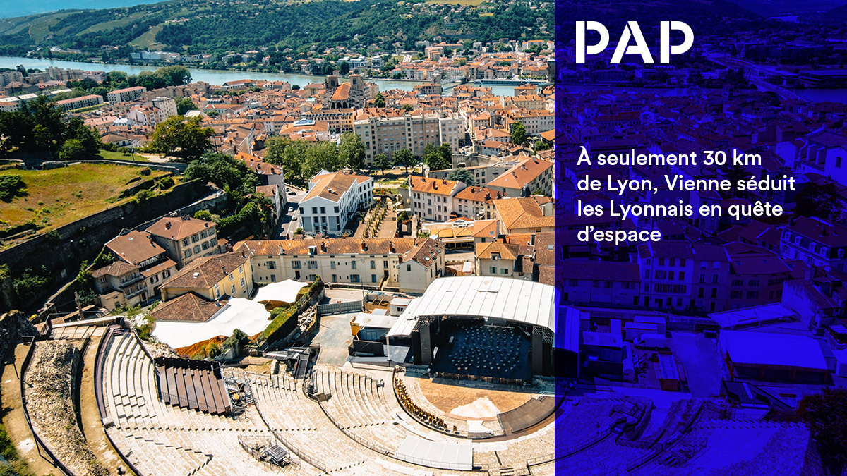 À 30 minutes de Lyon, Vienne attire par ses prix plus accessibles et sa forte demande locative.