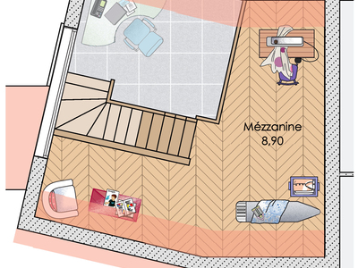 Plan habillé Zoom - maison - Une demeure d'exception