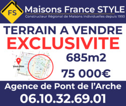 Terrain aménagé Pont-de-l'Arche (27340)