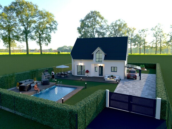 Maison 131&nbsp;m² à construire Garennes-sur-Eure (27780)