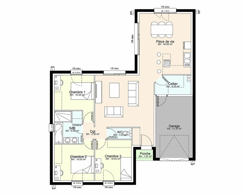Maison de 89 m2