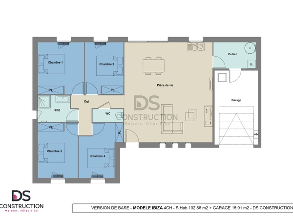 Maison 102&nbsp;m² à construire Benassay (86470)