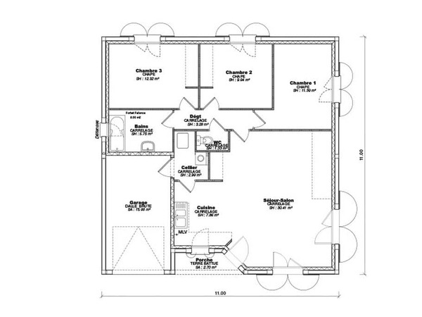 Maison 98&nbsp;m² à construire Varennes-sur-Allier (03150)