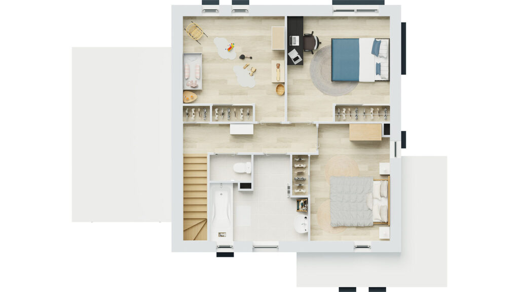 Maison neuve avec terrain 389567 euros