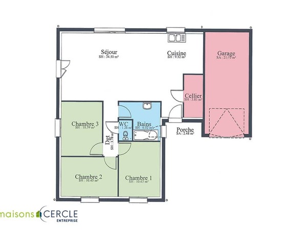Maison 96&nbsp;m² à construire Blanzy (71450)