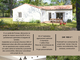 Maison à construire à La Lande-de-Fronsac (33240)