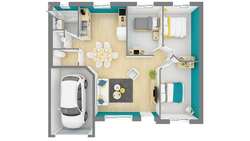 Maison 73 m² à construire Saint-Sernin-du-Bois (71200)