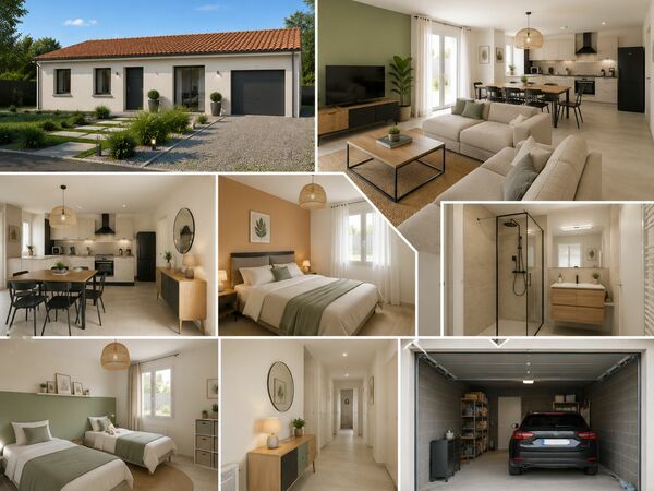 Maison 66&nbsp;m² à construire Béruges (86190)