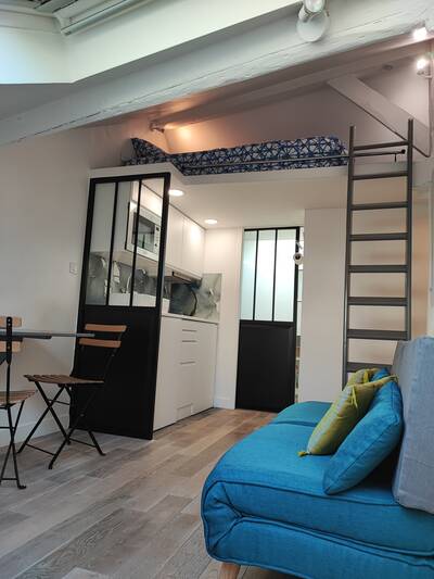 Location appartement studio Paris 17e