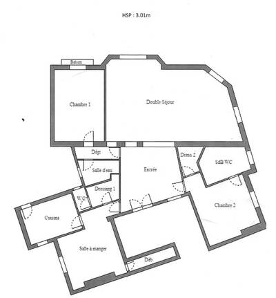 Vente appartement 5 pièces Paris 16e