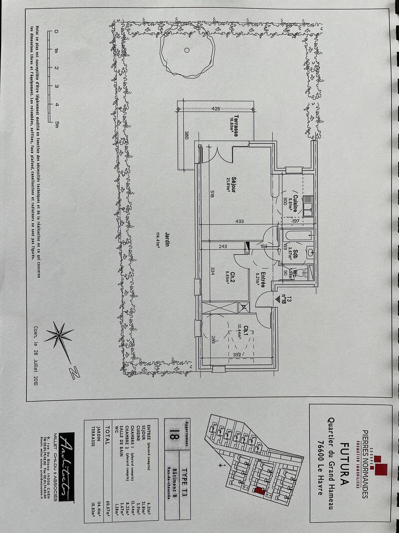 + Jardin 114M² Le Havre