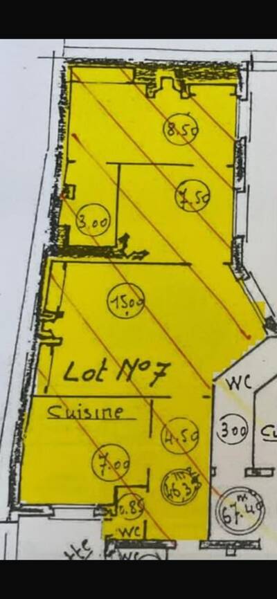 Location appartement 3 pièces Paris 8e