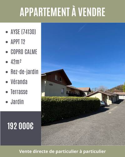 Vente appartement 2 pièces Ayse (74130)