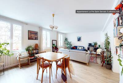 Location appartement 3 pièces Le Pré-Saint-Gervais (93310)