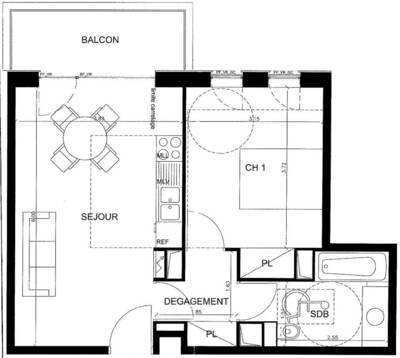 Location appartement 2 pièces Boulogne-Billancourt (92100)