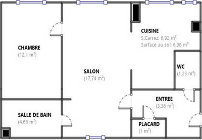 Vente appartement 2 pièces Colombes (92700)