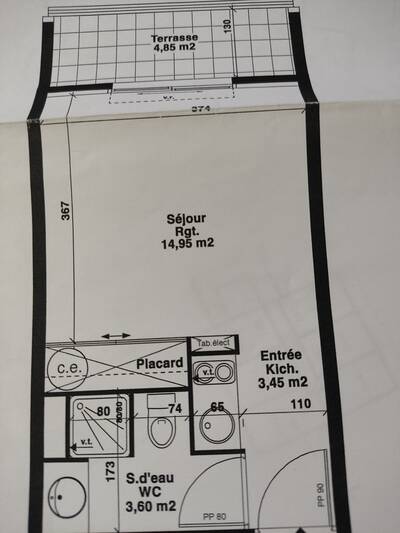 Location appartement studio Montpellier (34)