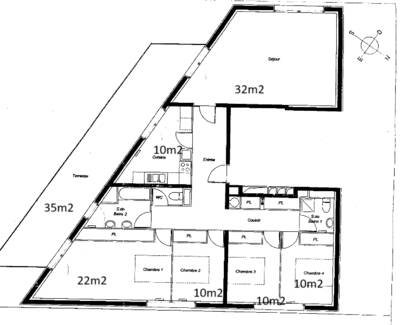 Location chambre en colocation 5 pièces Bordeaux (33)