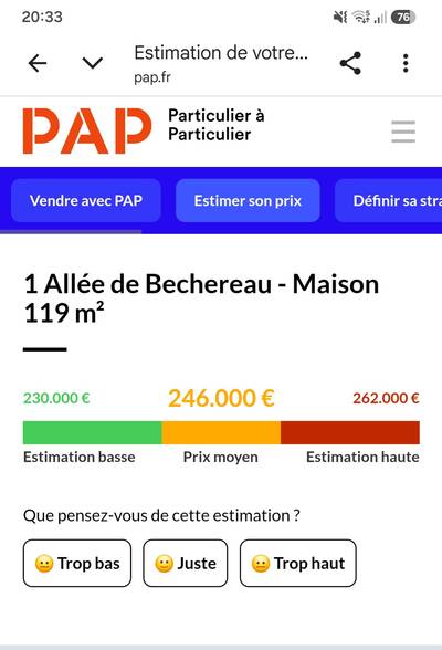 Vente maison 5 pièces Chemiré-le-Gaudin (72210)