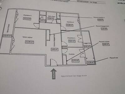 Vente appartement 4 pièces Montélimar (26200)