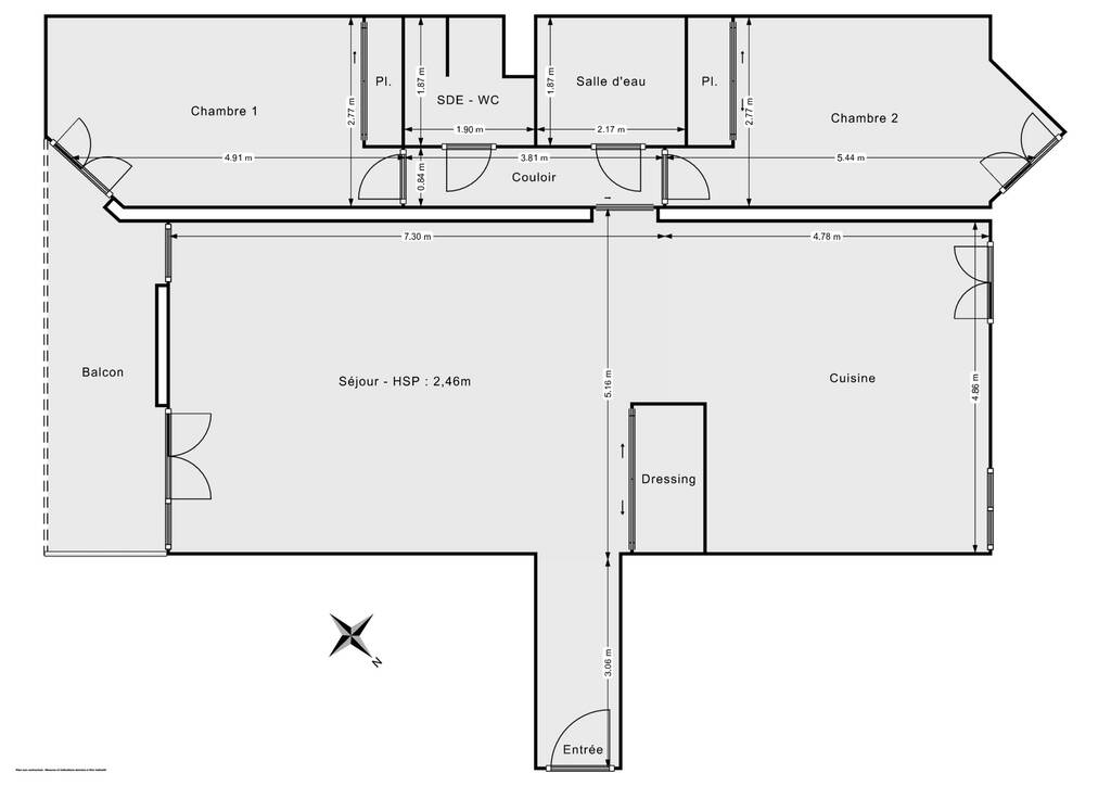 Appartement a louer saint-cloud - 3 pièce(s) - 101 m2 - Surfyn