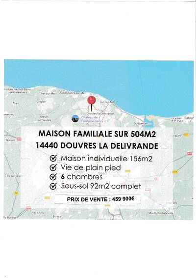Vente maison 8 pièces Douvres-la-Délivrande (14440)