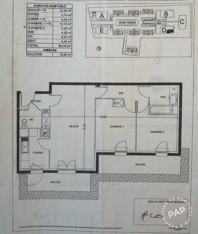 Appartement a louer garges-les-gonesse - 3 pièce(s) - 64.15 m2 - Surfyn