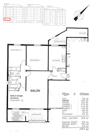 Vente appartement 4 pièces Bastia (2B)