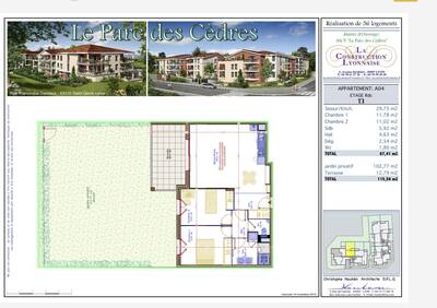 Vente appartement 3 pièces Saint-Genis-Laval (69230)