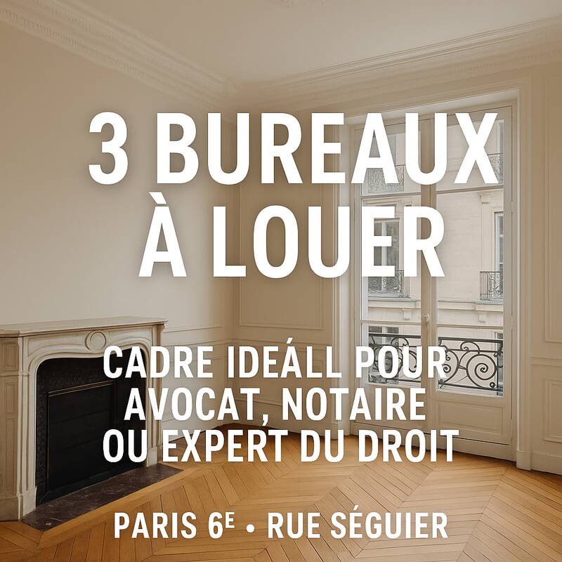 Bureaux, local professionnel Paris 6E (75006) - 45 m² - 3.890 €