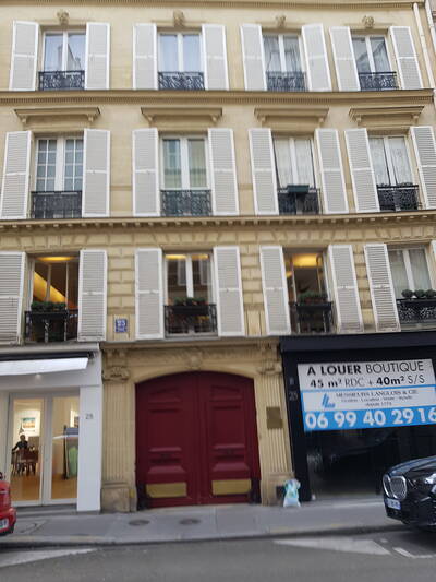 Location appartement studio Paris 8e