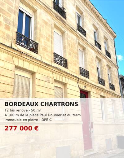 Vente appartement 3 pièces Bordeaux (33)