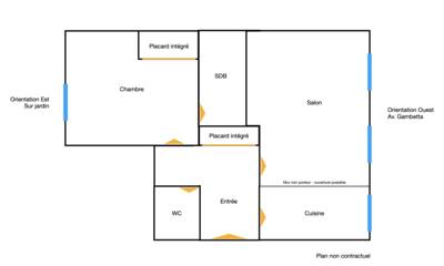 Vente appartement 2 pièces Paris 20e