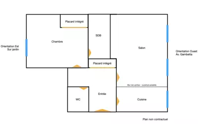 Appartement 2 pièces 52 m² · à Paris 20e · 52 m² · 560 000 €