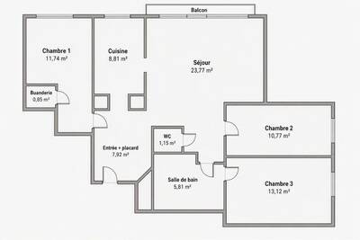 Vente appartement 4 pièces Pantin (93500)