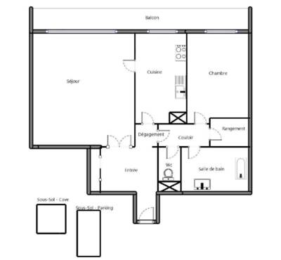 Vente appartement 2 pièces Verrières-le-Buisson (91370)