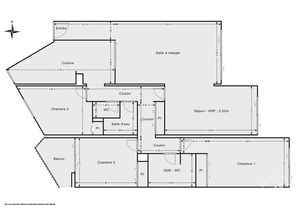 Appartement a vendre  - 5 pièce(s) - 102 m2 - Surfyn