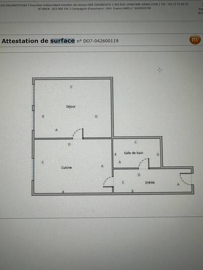 Location appartement 2 pièces Lyon 6e