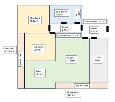 Location appartement 4 pièces Évry-Courcouronnes (91)