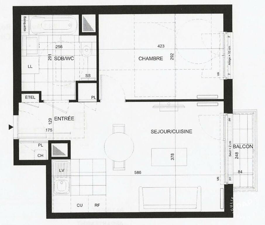 Appartement a louer chaville - 2 pièce(s) - 43 m2 - Surfyn