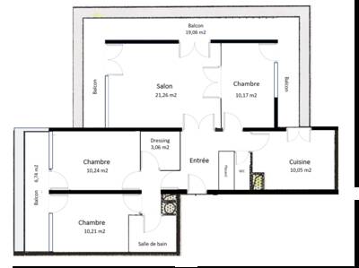 Vente appartement 4 pièces Villeurbanne (69100)