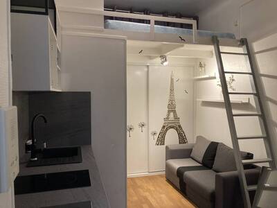 Location appartement studio Paris 16e