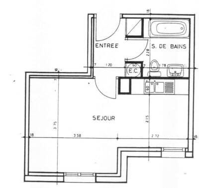 Location appartement studio Antony (92160)