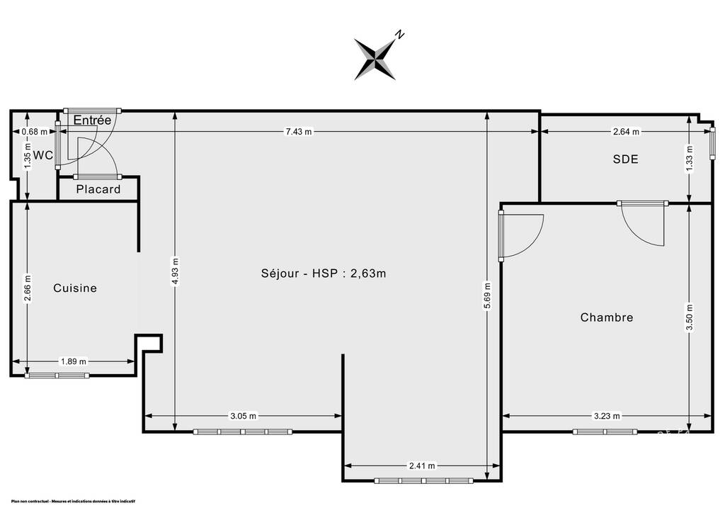 Appartement a louer houilles - 2 pièce(s) - 50 m2 - Surfyn