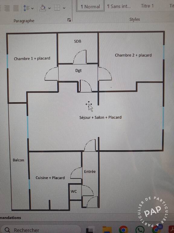Appartement 82&nbsp;m²