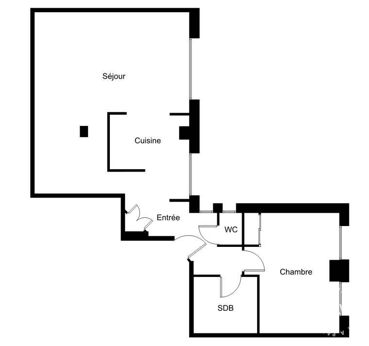 Appartement a vendre  - 2 pièce(s) - 61.5 m2 - Surfyn